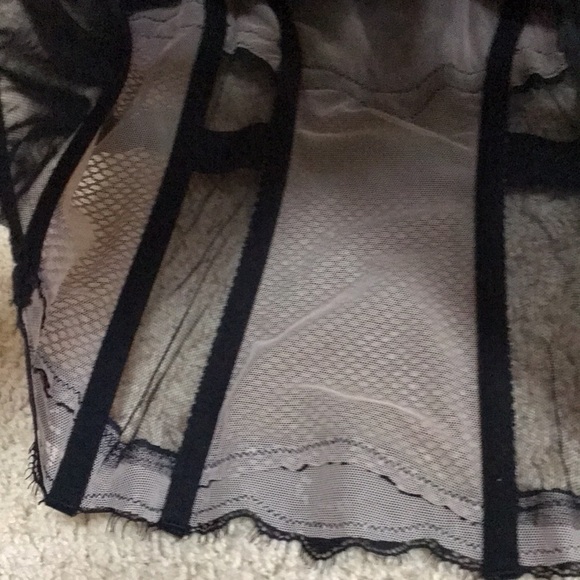 Victoria’s Secret SZ 36C black lace with mesh and rhinestones corset top. - Picture 9 of 9
